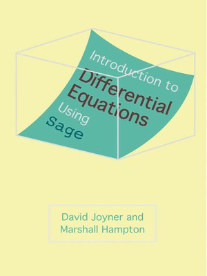 cover image of Introduction to Differential Equations Using Sage